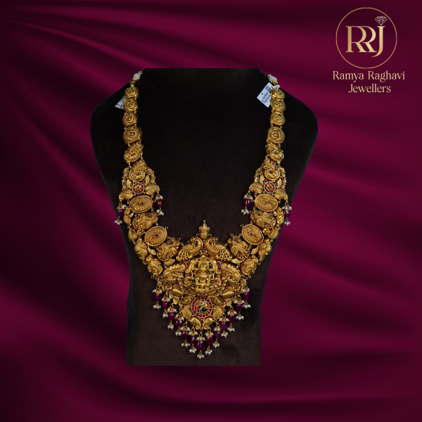 Golden Lakshmi Chandbali Haram