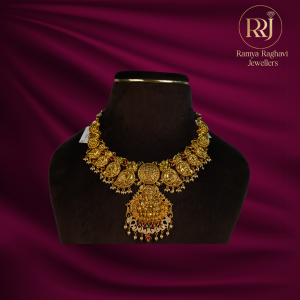 Golden Mango Necklace with Goddess Pendant
