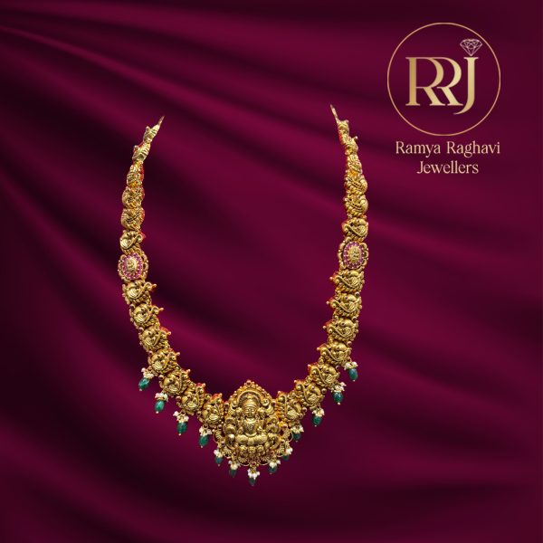 Gold Laxmi Devi Traditional Haram