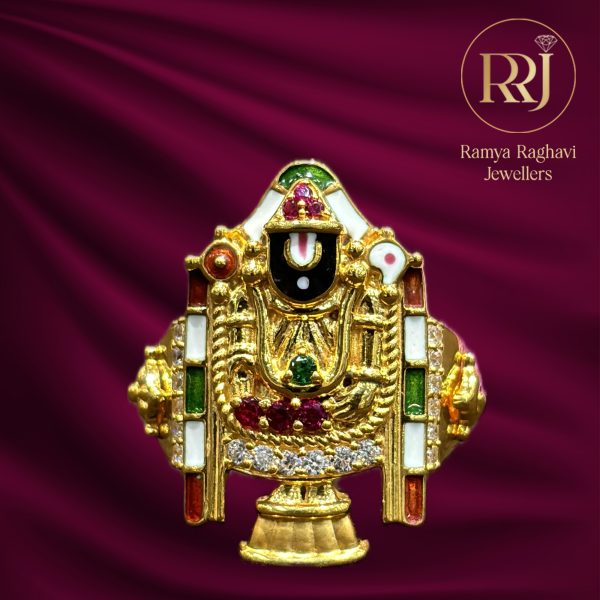 Gold Balaji Ring