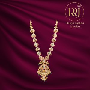 Gold Linked Haram with Unique Design