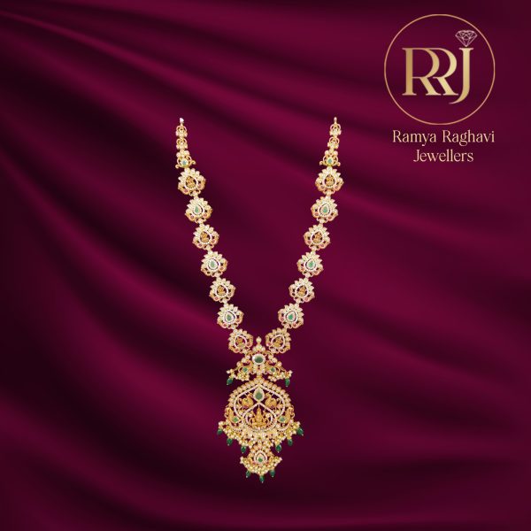 Gold Linked Haram with Unique Design