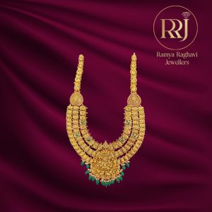 Gold Tri Layered Devi Haram