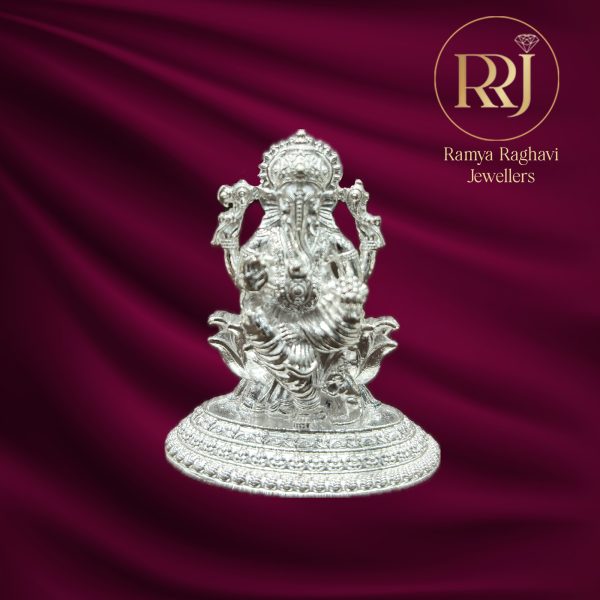Silver Ganesha Idol