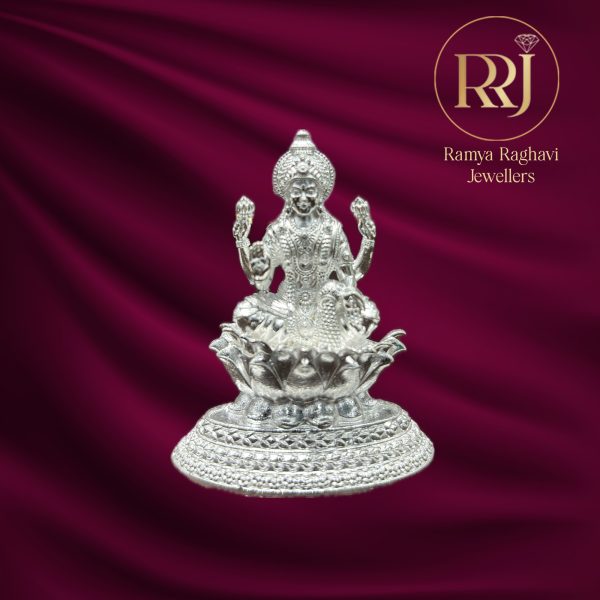 Silver Lakshmi Idol