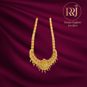 Gold Haram with Red Stone Accents