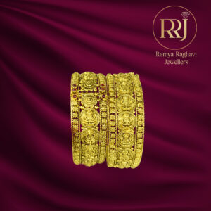 Auspicious Gold Lakshmi Bangles