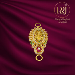 Auspicious Gold Lakshmi Mop Billa Pendant