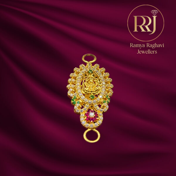 Auspicious Gold Lakshmi Mop Billa Pendant