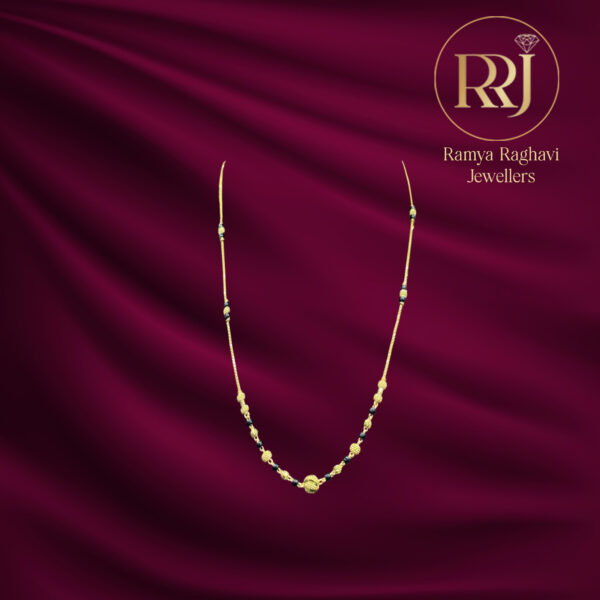 Stylish Beaded Gold Chain