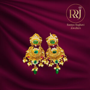 Antique Floral Gold Earrings