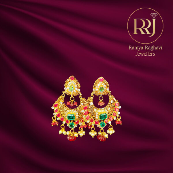 Royal Chandbali Gold Earrings