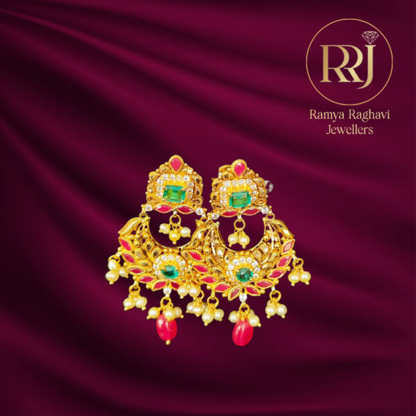 Royal Crescent Gold Earrings