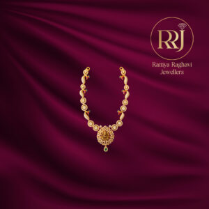 Sacred Lakshmi Diamond Gold Necklace