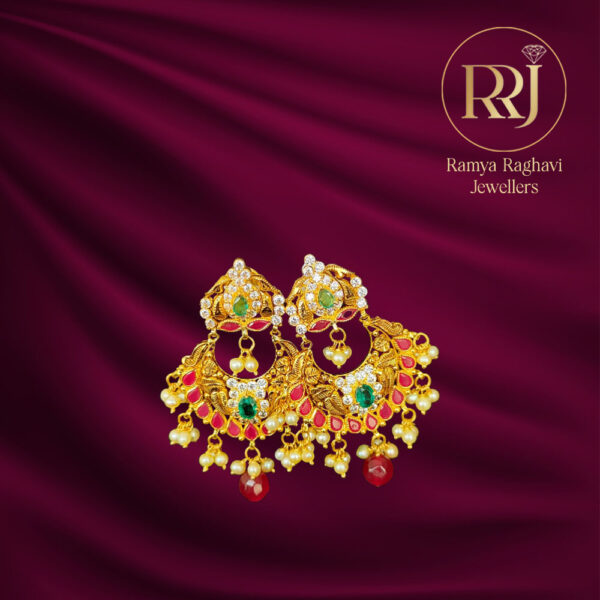 Traditional Crescent Gold Earrings