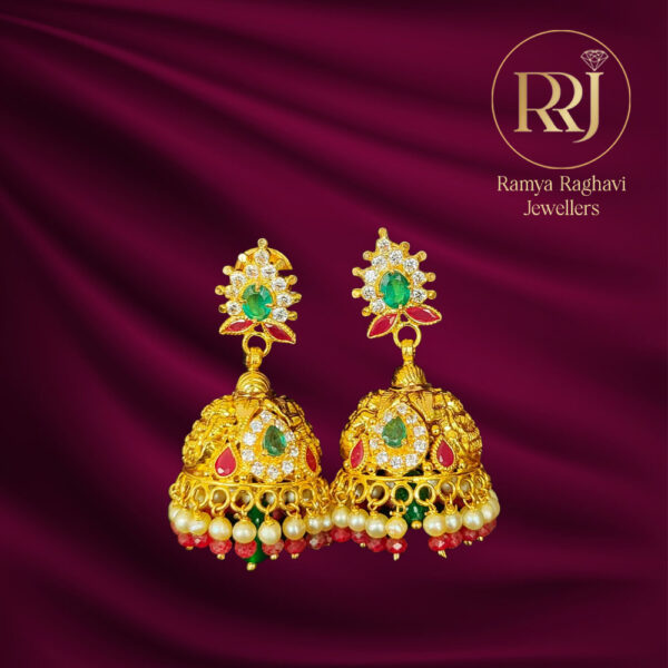 Traditional Temple Gold Earrings