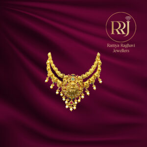 The Chandramukhi Temple Gold Necklace