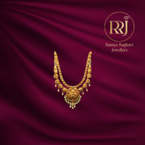 The Dwibandhu Antique Gold Haaram