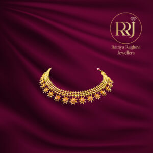 The Star Blossom Ruby Gold Necklace