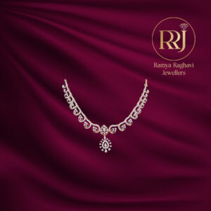 The Swirl Drop Diamond Necklace